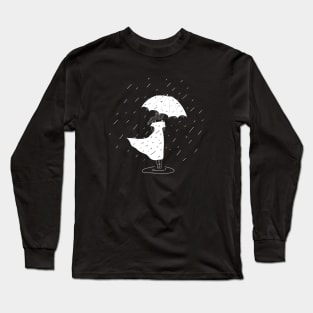 Girl in the rain Long Sleeve T-Shirt